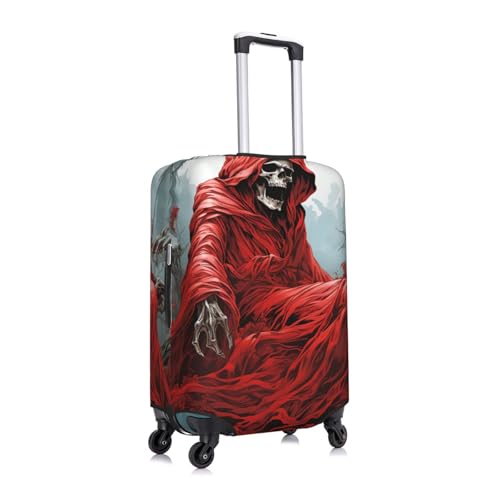 grim reaper angel Death Dark Blood red Elastic Travel Luggage Cover Travel Suitcase Cover for Trunk Case 19''-32'' Luggage Protective Cover3