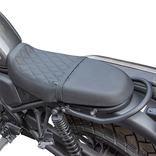 Motorcycle One-Piece Leather Complete Seat Cushion Pad for CL500 SCL500 CL SCL 250 300 500 2023 2024 Front Driver Rear Passenger Saddle, Black