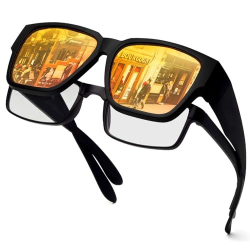 Image of Face Shadow Sunglasses That Fit Over Glasses | Polarized Lightweight UV400 Protection for Men Women