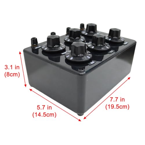 intbuying 6 decade resistance box - variable from 01999999 k rotary adjustable resistor box for schools factories and scientific research units