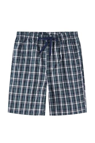 Men's Plaid Pajama Shorts Relaxed Fit Lounge Pants with Drawstring and Button Open Fly 3 Pack4