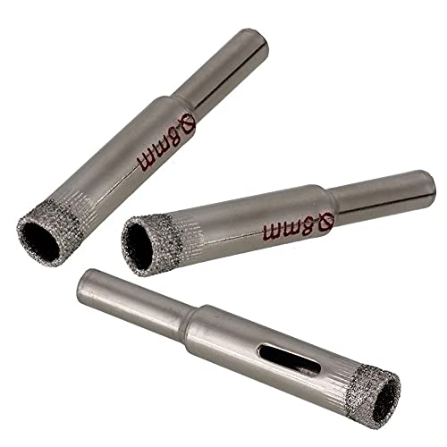 Juego de 10 brocas recubiertas de diamante 8 mm miniatura 1