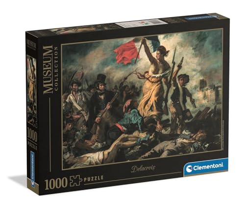 Clementoni - Puzzle pour Adultes 1000 Pièces, HQC Museum - Liberty Leading The People Fabriqué en Italie, 37087