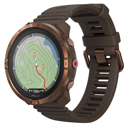 Polar Grit X2 Montre GPS Multisport Outdoor – Écran AMOLED, Cartes Hors Ligne, GPS Double fréquence, ECG au Poignet, Technologie Elixir, TrainingPeaks,...