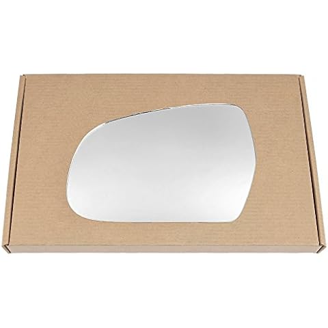 Less4spares Wing Mirror Glass Left Compatible with Audi A5 2009-2016 STICK-ON Passenger Near Side Convex Cover