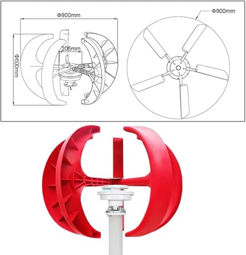 Éolienne verticale pour camping et maison déconnectée du réseau électrique - 4