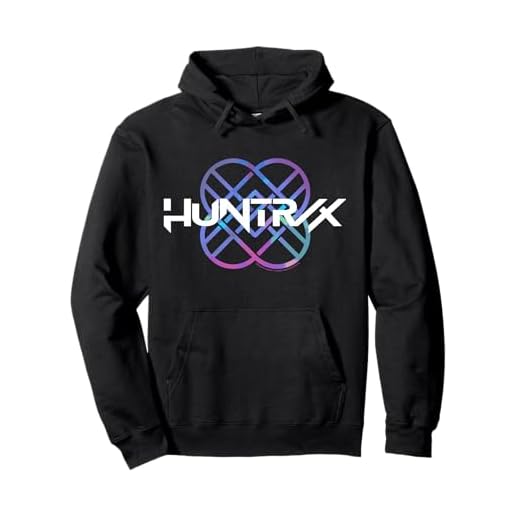KPop Demon Hunters Huntr/x Gradient Color Band Logo Pullover Hoodie