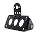 Grill Side Mount Motorcycle License Plate Bracket for Bobber Chopper Honda Yamaha Suzuki Kawasaki and Other Custom Bike (Bracket Only)
