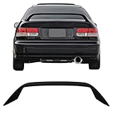 IKON MOTORSPORTS, Trunk Spoiler Compatible with Fits 1994-2001 Acura Integra 2-Door, Type R TR Style Unpainted Black ABS Plastic Rear Trunk Lid Spoiler Wing Lip