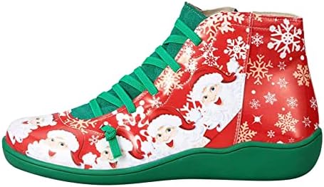 YUHAOTIN Winter Boots for Women Retro Women Leisure Solid Color Square Heels Lace Up Short Booties Round Toe Shoes Womens Extra Wide Short Boots Ankle Boots for Women
