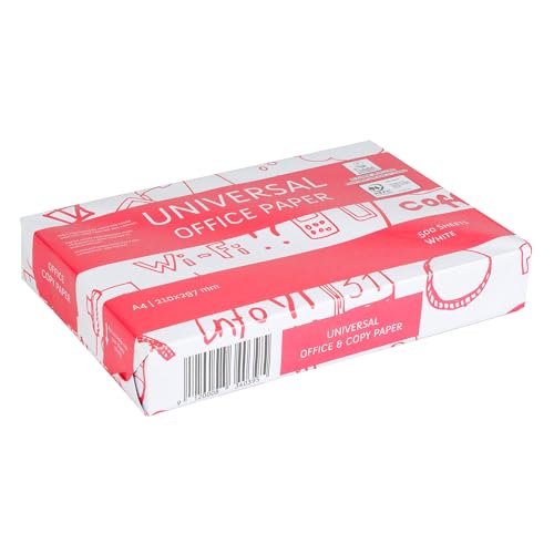 Premium Druckerpapier DIN A4 – 500 Blatt – Weißes Universal Mehrzweck Kopierpapier, CIE Weiße 160 – PEFC Siegel - Ideal für Büro und Heim (1 Ries | 500 Blatt)