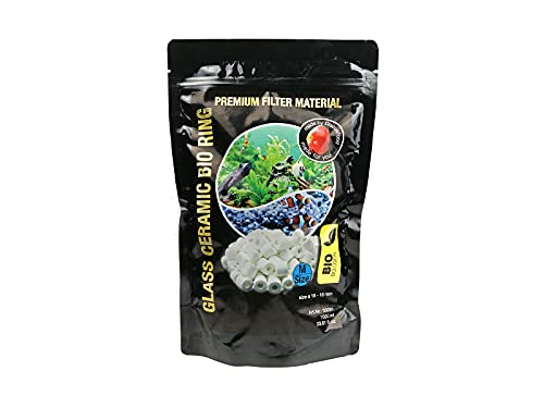 discusfood Baguettes Céramique taille M pour filtres 1 Litre | Glass Ceramic Bio Ring M 16 - 18 mm Cover