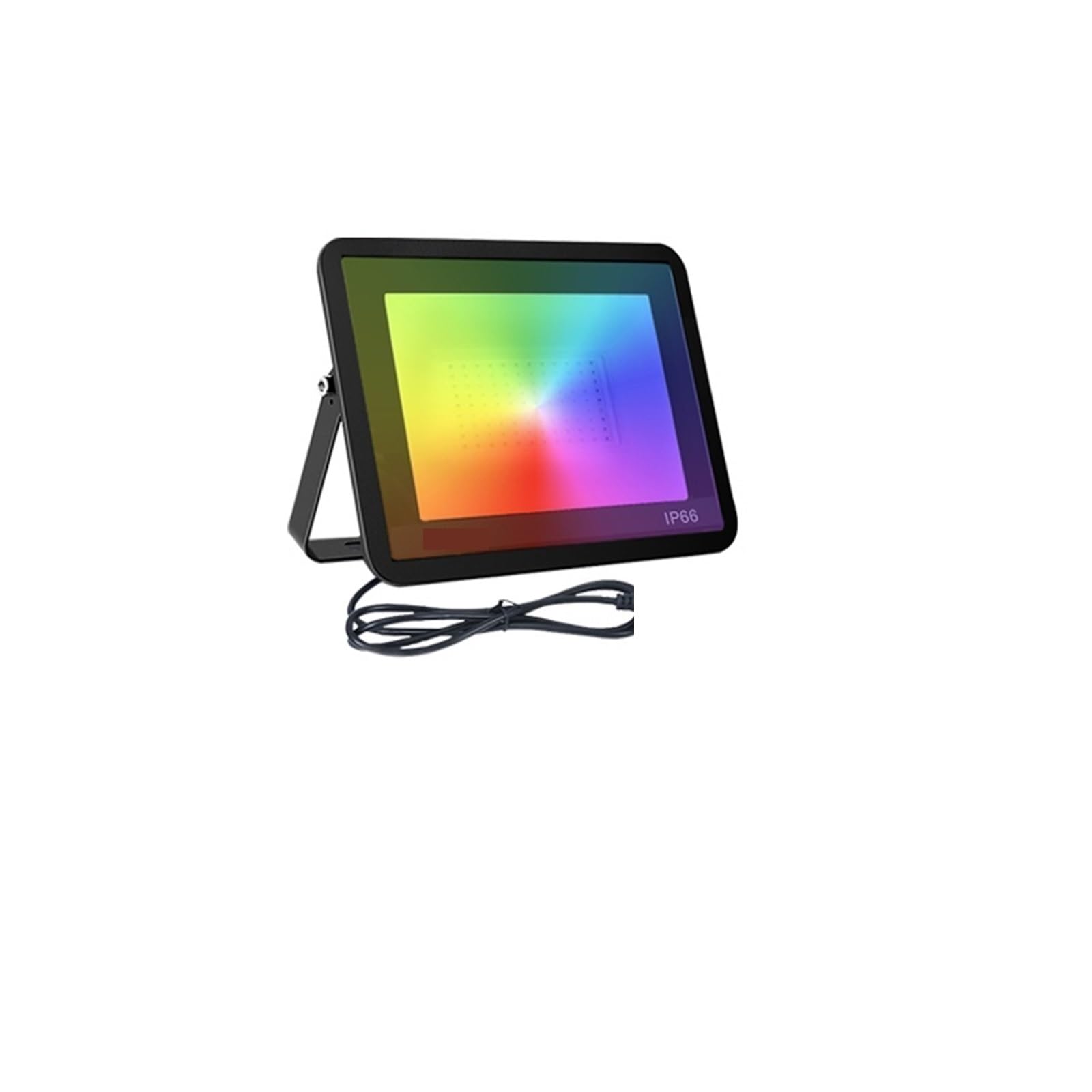 LLOOPK LED Flood Light, LED Tuya intellint RGB Spotlight Outdoor Lighting 30W 50W 100W Adjustable Light with Voice Control floodlight(50W Changeable)