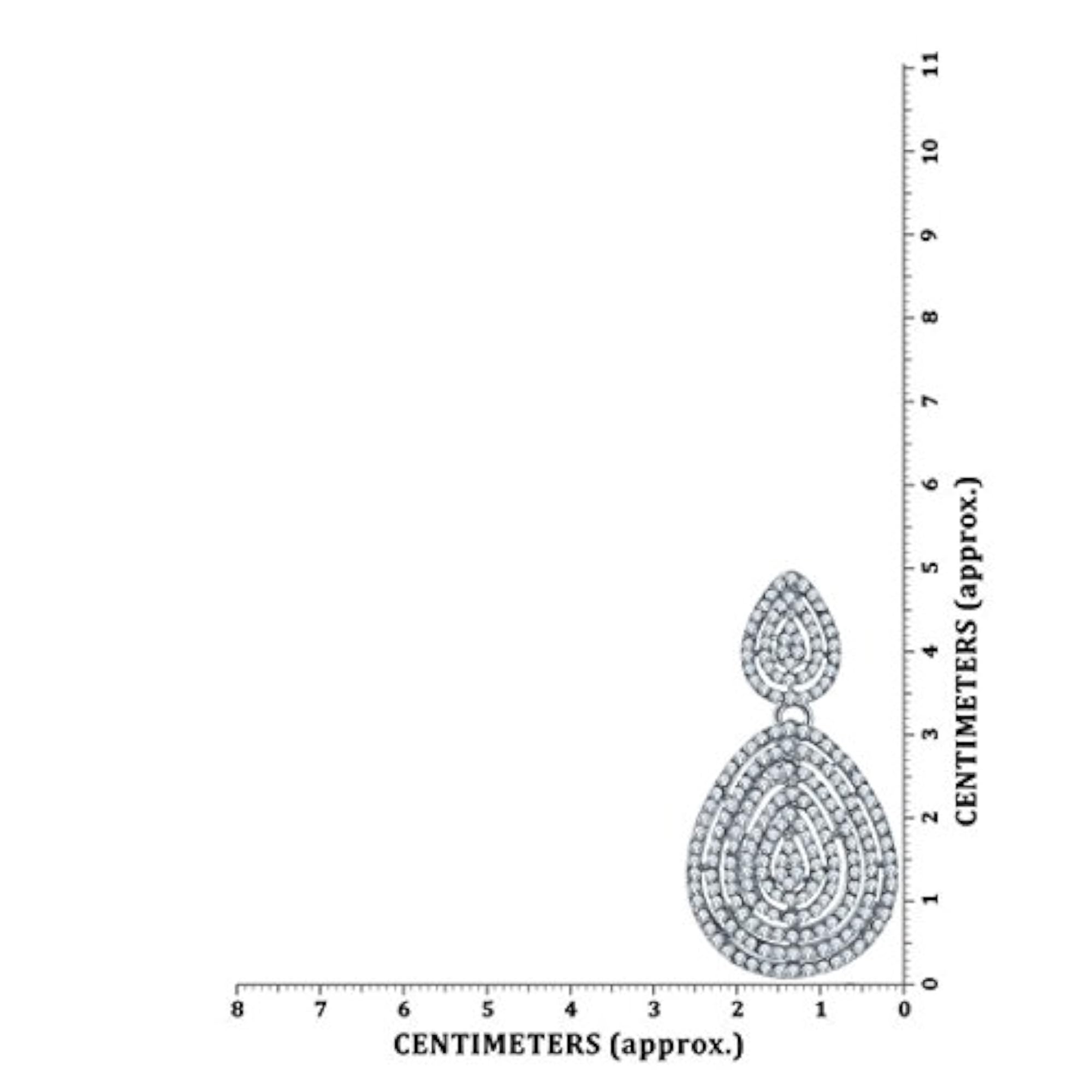 Luxuria Edition Sparkling Off-White Earrings Combo