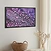 Purple Leaves And Water Droplets Poster Canvas Poster Bedroom Decor Landscape Office Room Decor Gift 12" L X 18" W #2