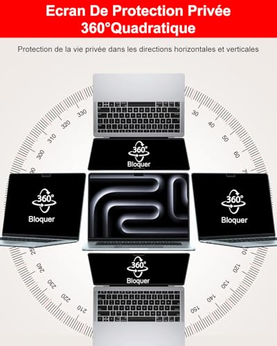 Laptop Privacy Screen Mac 14,2 ZOEGAA Travailler en Open Space sans Risque