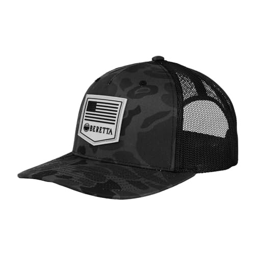 Image of Beretta Men's PM Trucker Breathable Lightweight Outdoor Casual Baseball Cap with Adjustable Snapback - One Size Fits Most