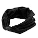 DZT1968® Women Wide Turban Knotted Headband Head Wrap Hair Band (Black)