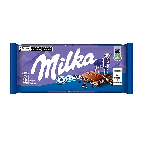 Kit 3 Tablete de Chocolate Oreo Biscoito 100g - Milka