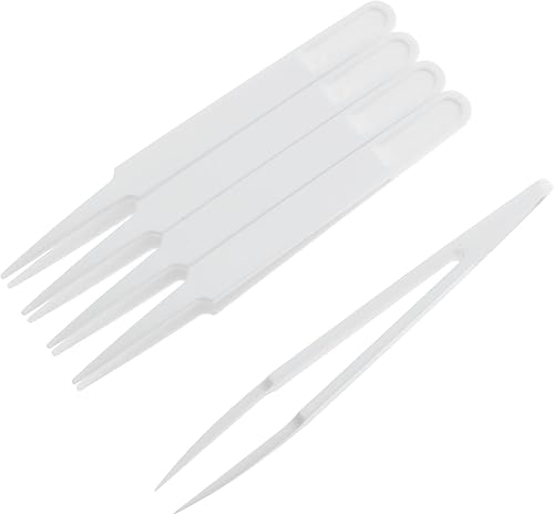 E-outstanding Pinzas de punta puntiaguda de plástico, herramientas de reparación para reparación electrónica 93303 pinzas de plástico de punta