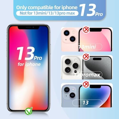 incell LCD Screen for iPhone 13 Pro Screen Replacement (A2483, A2636, A2639, A2640, A2638) 6.1 inch Touch Screen Replacement Display Digitizer Frame Assembly with Repair Kit+Protective Film