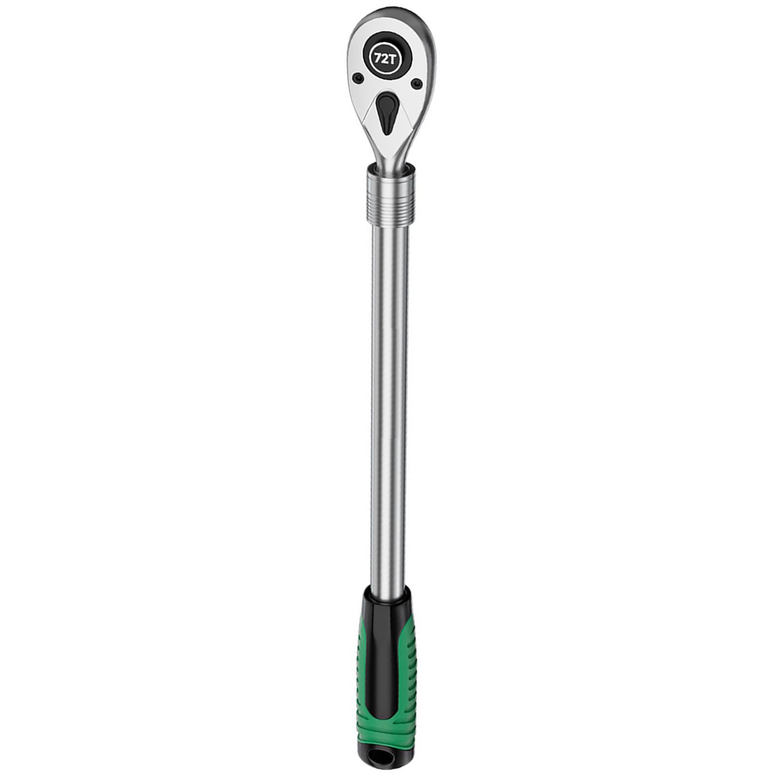 Duty Extendable Ratcheting Wrench 72T Gear Antislip Rubber Grip & Fast-Change Design for Tight Spaces Ratcheting Wrench