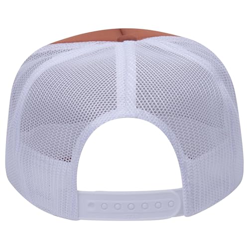 Image of OTTO Polyester Foam Front 5 Panel High Crown Mesh Back Trucker Hats in 97, Bulk, Wholesale