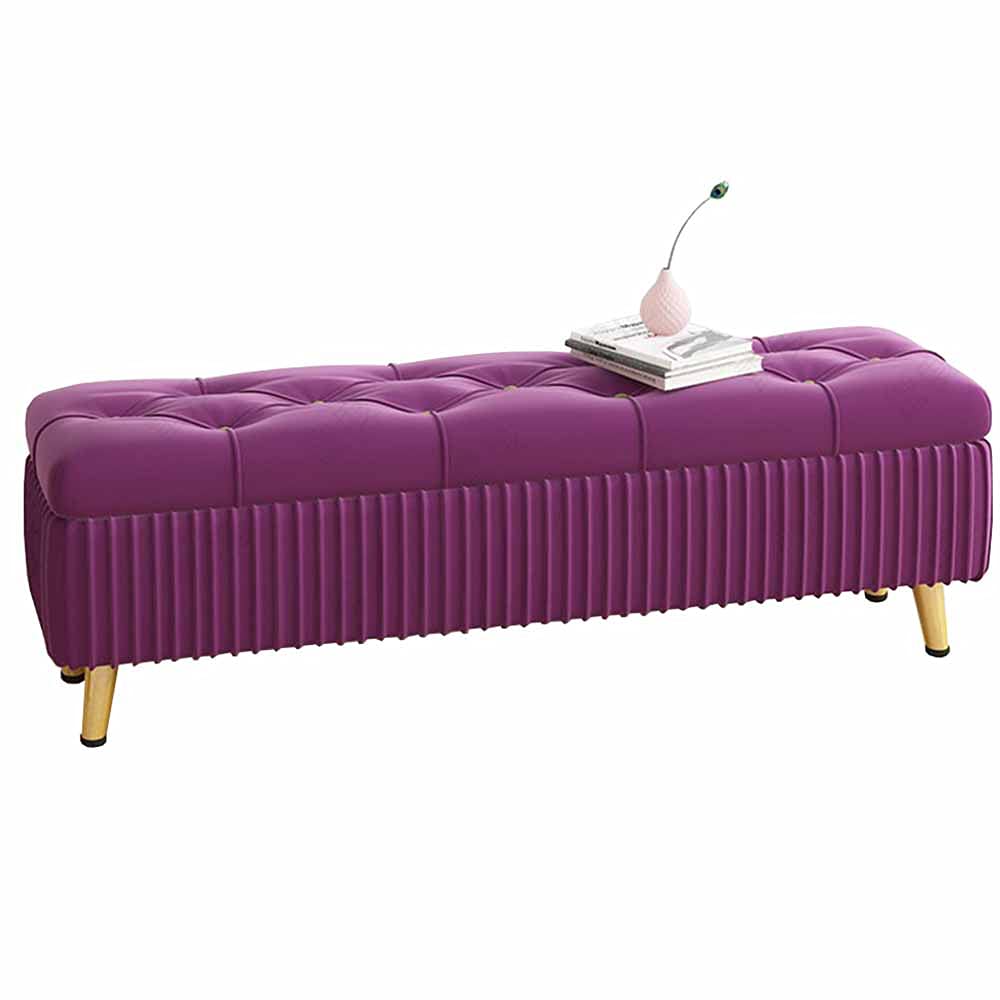 Otomana de Almacenamiento Plegable, baúl de Juguetes de Franela, Banco con Tapa elevable de Estilo Moderno para Muebles de Dormitorio, otomanas de 60/80/100/120 cm (tamaño: 120 cm/47,2 pulga