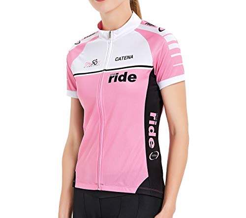 CATENA Camiseta feminina de manga comprida de ciclismo camiseta esportiva de treino com absorção de