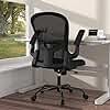Ergonomic Office Chair, Comfort Swivel Home Office Task Chair, Breathable Mesh Desk Chair, Lumbar Support Computer Chair with Flip-up Arms and Adjustable Height