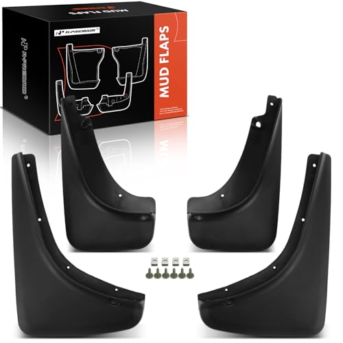 A-Premium Set of 4PCS Mud Flaps Splash Guards Mudguards Mudflaps Compatible with Jeep KL Series Cherokee 2014 2015 2016 2017 2018(Not for Trailhawk), Front & Rear Driver and Passenger Side