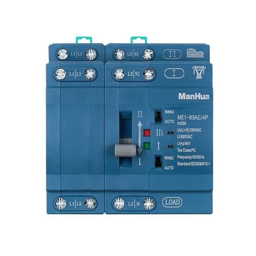 Commutateur de transfert automatique inverseur de source 63A 4P pour basculement 230VAC