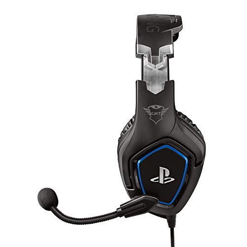 GXTrust 488 Forze Cuffie PS4 e PS5 con Licenza Ufficiale PlayStation, Over-Ear, Microfono Ripiegabile e Archetto Regolabile, Jack Audio 3.5 mm, Cuffie Gaming Cablate - Nero - Cuffia gaming - Immagine 9