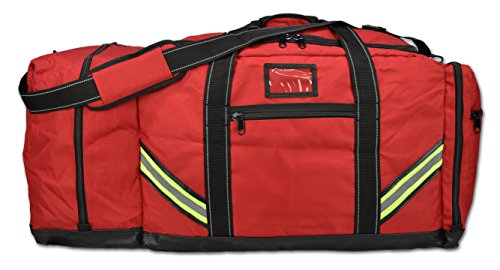 Lightning X Firefighter Premium 3XL Step-In Turnout Gear Bag - Red w NO LOGO (Customizable)