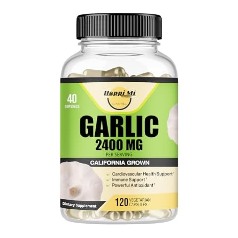 Happi Mi Nutrition Organic Garlic Capsules Cover
