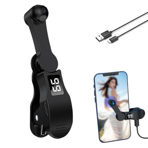 Smart Automatic Screen Clicker, Auto Clicker for Smart Phone, Screen Tapper for iPhone Android iOS Apps, Fast Click Simulation Finger Continuous Click for Gaming (Black)