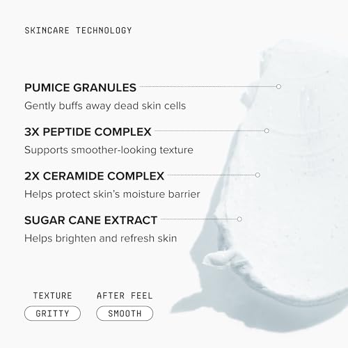 DRMTLGY Microdermabrasion Scrub – Face Exfoliator to Smooth & Polish Dull, Rough Skin – Gentle Facial Scrub with Pumice – 2 oz - Image 4