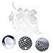Beavorty Elegant Mesh Face Veil Headpiece for Bride Masquerade Wedding Dance Party Prom Photo Fashion Classic Design
