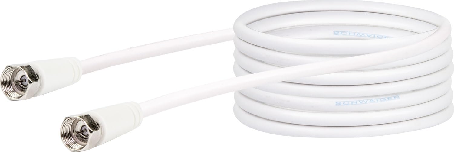 SCHWAIGER SAT-Anlage Komplett-Set digital Satelitenschüssel Single LNB Satelliten-Kabel 10m SAT-Finder Sat Antenne Stahl 40cm inkl. Montagezubehör Sat-Schüssel klein 1-Teilnehmer-Anlage