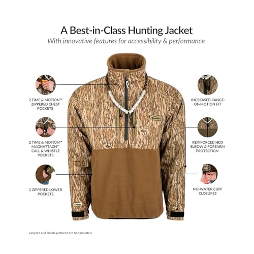 Drake Waterfowl Guardian Flex Fleece Eqwader 1/4 Zip Bottomland 3Xlarge3