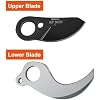 Kebtek SK5 High Carbon Steel Replacement Blade for Kebtek Electric Pruning Shears Cordless, Compatible with KT-9035 Model Tree Pruner (Upper Blade + Lower Blade)