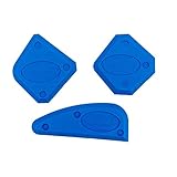 WEFA Fugenprofi Standard 3er Set/Fugenglätter, Fugenwerkzeug, Fugenabzieher, Fugenspachtel, Fugenspachtel, Abzieher, Glätter, Silikon