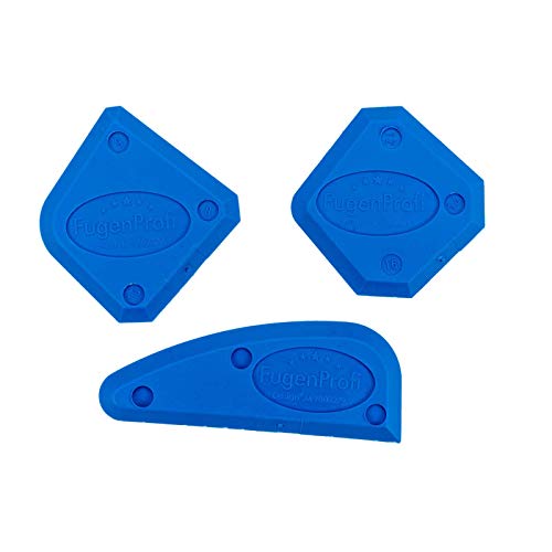 WEFA Standard Lot de 3 lisseurs pour joints - Outil de joint, extracteur de joints, mastic à joints, spatule, extracteur, lisseur, silicone
