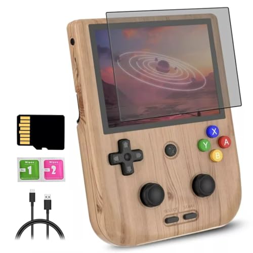 RG405V Handheld Game Console 128G TF Card Pre-Installed 3000+ Games, 4 Inch IPS Touch Screen Android 12 Video Games Supports 5G WiFi & 4.2 Bluetooth