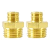 2pcs Gasschlauch Verbinder Doppelnippel Gas-Schnellkupplung Gasschlauch Schnellkupplung Messing In Verschiedenen Größen Erhältlich