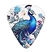 Peacock Floral Guitar Picks 12 Pack Bass Picks with Organizer Box Guitar Plectrum Includes Thin Medium Heavy Guitar Picks Ukulele Picks for Bass Acoustic Electric Guitars