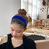 Lvyeer Royal Blue Velvet Padded Headbands for Wome... #1