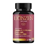 Probiotici Donna Flora Intima | Mirtillo Rosso, D-mannosio +12 Ingredienti naturali | +2000 milioni UFC | Benessere delle vie urinarie femminili | 120 capsule | Lionzen Intima