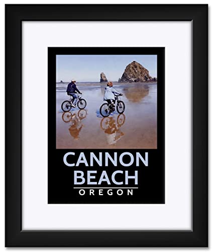 Cannon Beach Bikes Framed Print