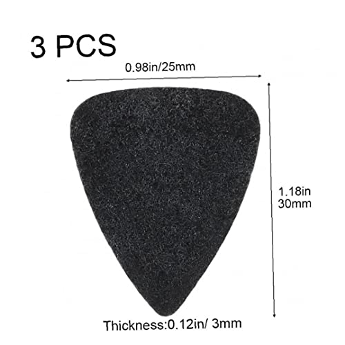Médiators de Guitare 3 pièces Feutre Doux Guitare ukulélé Pick léger Acoustique électrique plectre Accessoires d… - Les Beatles, Paul McCartney, John Lennon, RIngo Starr, George Harrison Médiators de Guitare 3 pièces Feutre Doux Guitare ukulélé Pick léger Acoustique électrique plectre Accessoires d… – Image 5